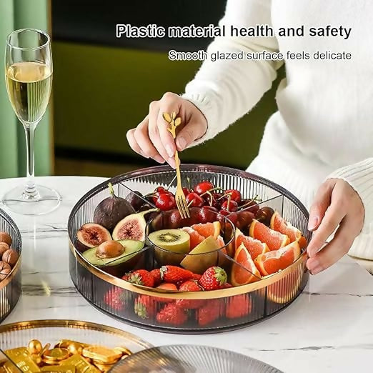 Snack Serving Platter with Compartments