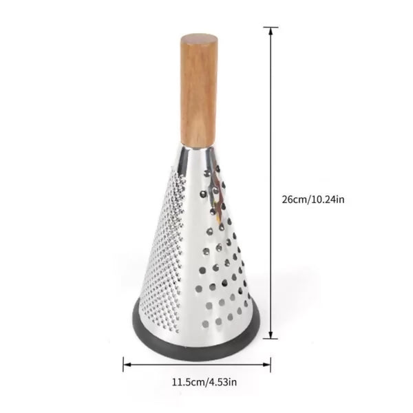 Conical Grater with Wooden Handle