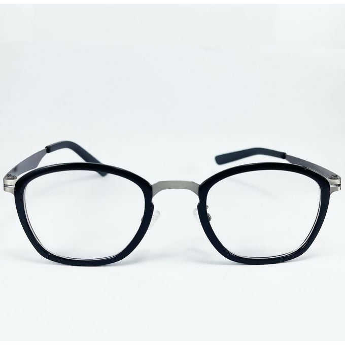 Fashion Black Cover Gold Stainless Steel Frame Eyeglasses