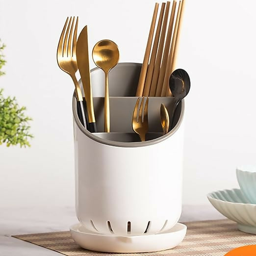 Cutlery Holder With Drain Holes