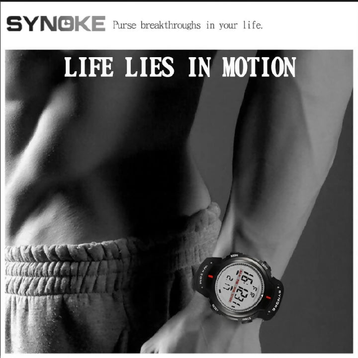 SYNOKE Digital Waterproof(30M) Multifunction Sport Watch