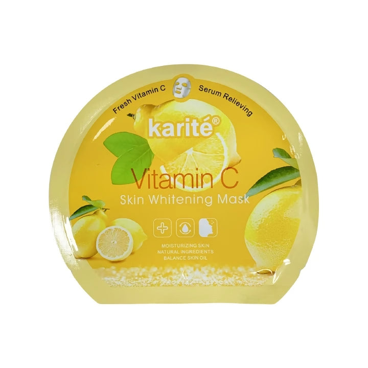 12Pcs Karite Vitamin C Brightening Face Mask