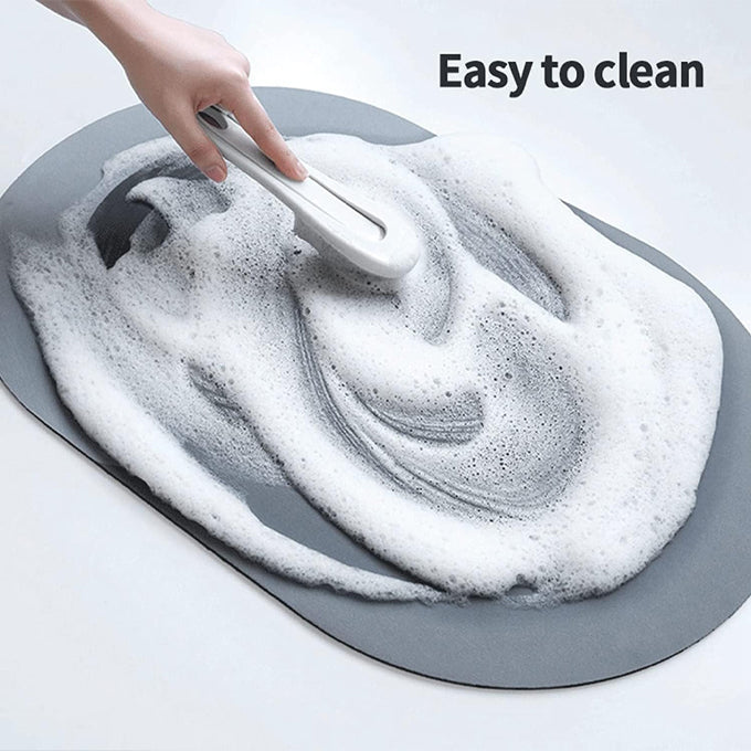 Absorbent Bath Mat Super Cozy Soft Strong Non-Slip PVC Bathroom Rug Quick Dry Bathroom Carpet