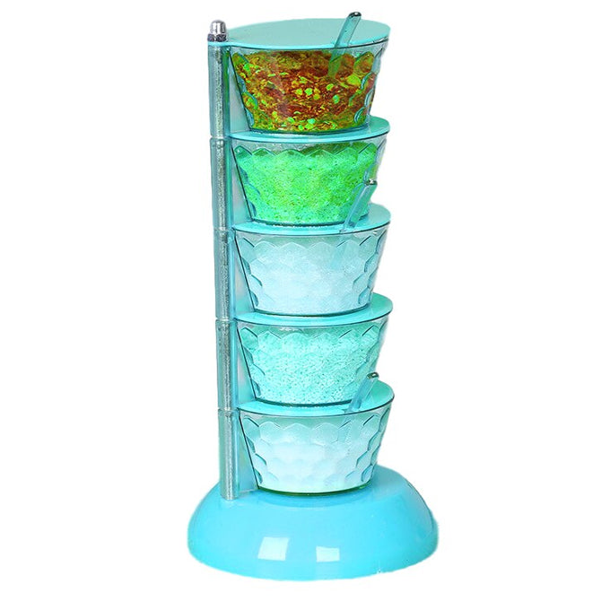 Rotating spice seasoning stand, 5 layer