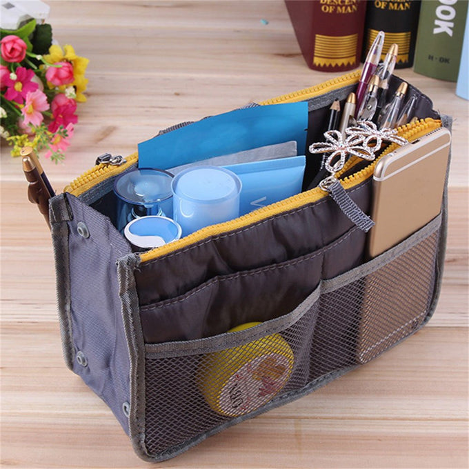 Purse Organizer Insert Handbag Pocket Organizer Purse Pouch Bag in Bag Multi Pocket Travel Bag