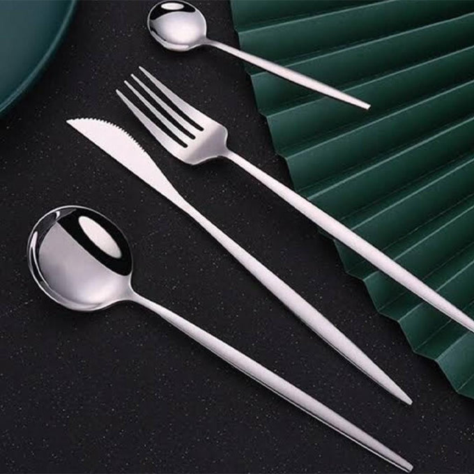 Slim Feng silver stainless cutlery