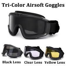 Tactical Goggles Ballistic Eyewear,Anti-fog Replaceable Lens