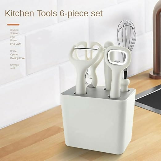 6pc Kitchen Utensil Set With Stand