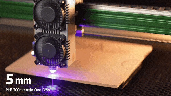 NEJE E80 130W Fixed-Focus Laser Module for Cutting and Carving - Matrix Optical System - Top-notch Undamaged Diode Structures