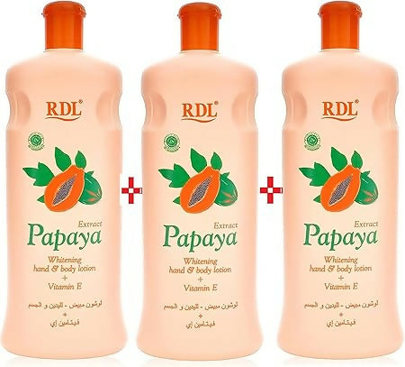 Rdl Papaya Whitening Hand And Body Lotion, 600ml