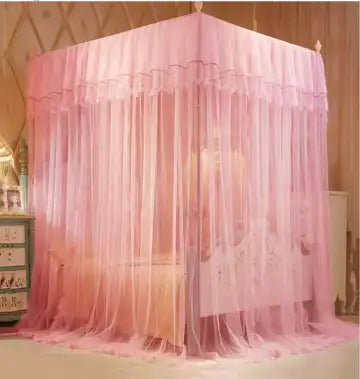 Hommy 4-Stand Mosquito Repellent Net Tent for 4x6 Bed
