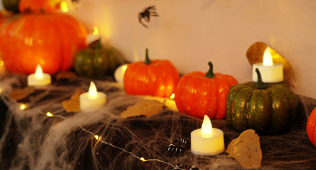 24Pcs/Set Flameless LED Candle Creative wishing Led Tea Light Warm White Flameless Candle Halloween Christmas Decor Candle Light