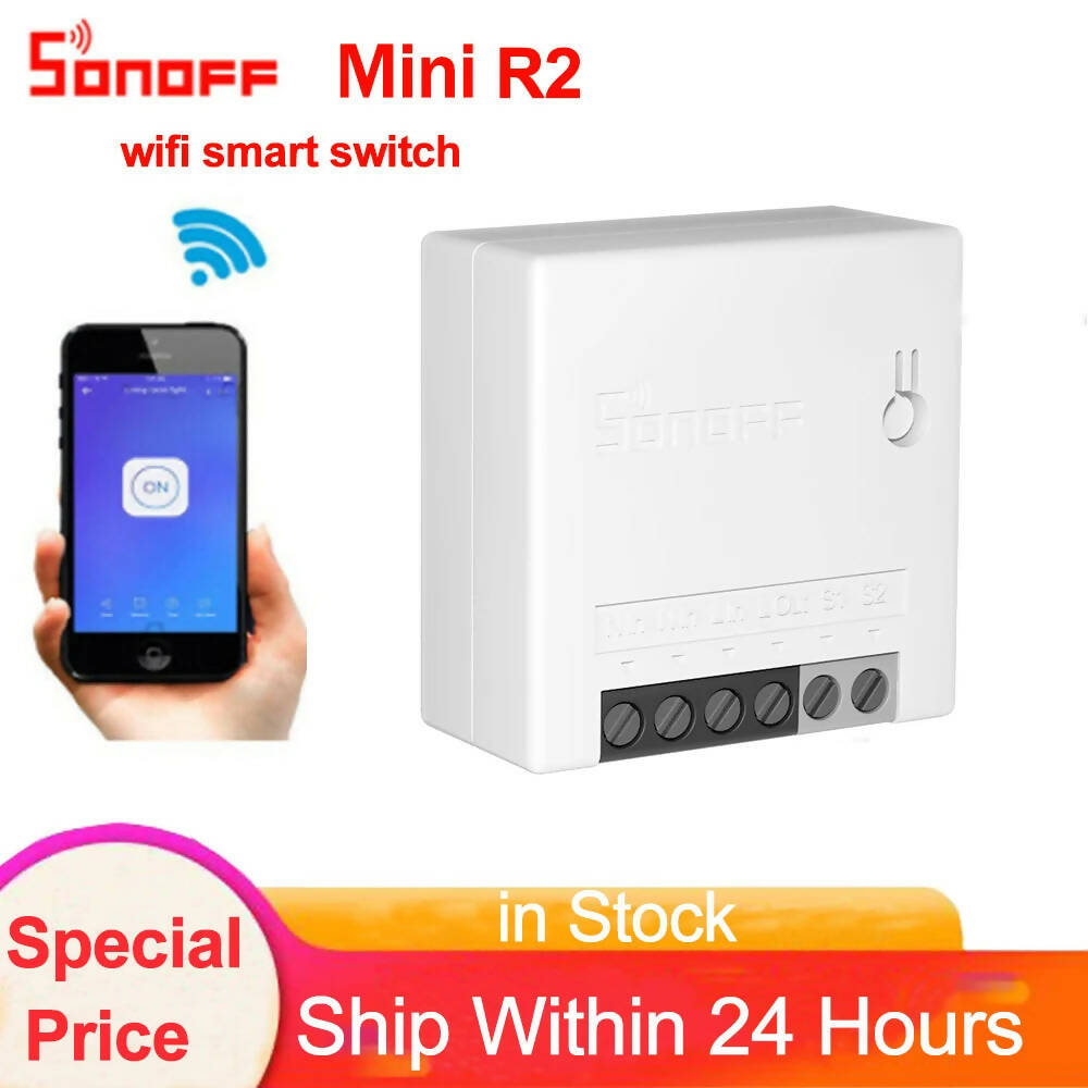 Sonoff Dual R3 Sonoff Mini R2 2 Way Wifi Smart Switch Smart Home Remote Control Wireless DIY Switch Work With Alexa Google Home