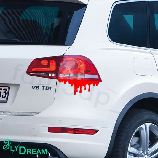 2 x Realistic Dripping Blood Car Sticker