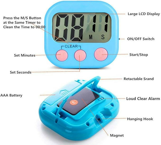 Kitchen Timer Digital Cooking Timer