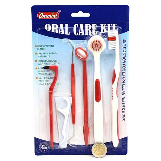 Oral Care Kit 6 Pieces Pack Dental Hygiene Kit Stain Eraser Interdental Brush Tongue Mirror