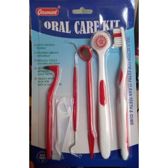 Oral Care Kit 6 Pieces Pack Dental Hygiene Kit Stain Eraser Interdental Brush Tongue Mirror