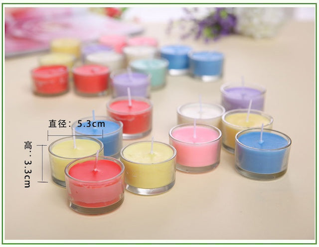 Scented Candles, Scented Candles Set for Home Decor, Unique and Beautiful Romantic Smokeless Dinner Candles - Set of 6pcs