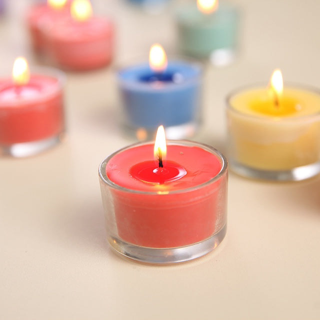 Scented Candles, Scented Candles Set for Home Decor, Unique and Beautiful Romantic Smokeless Dinner Candles - Set of 6pcs