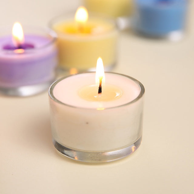 Scented Candles, Scented Candles Set for Home Decor, Unique and Beautiful Romantic Smokeless Dinner Candles - Set of 6pcs