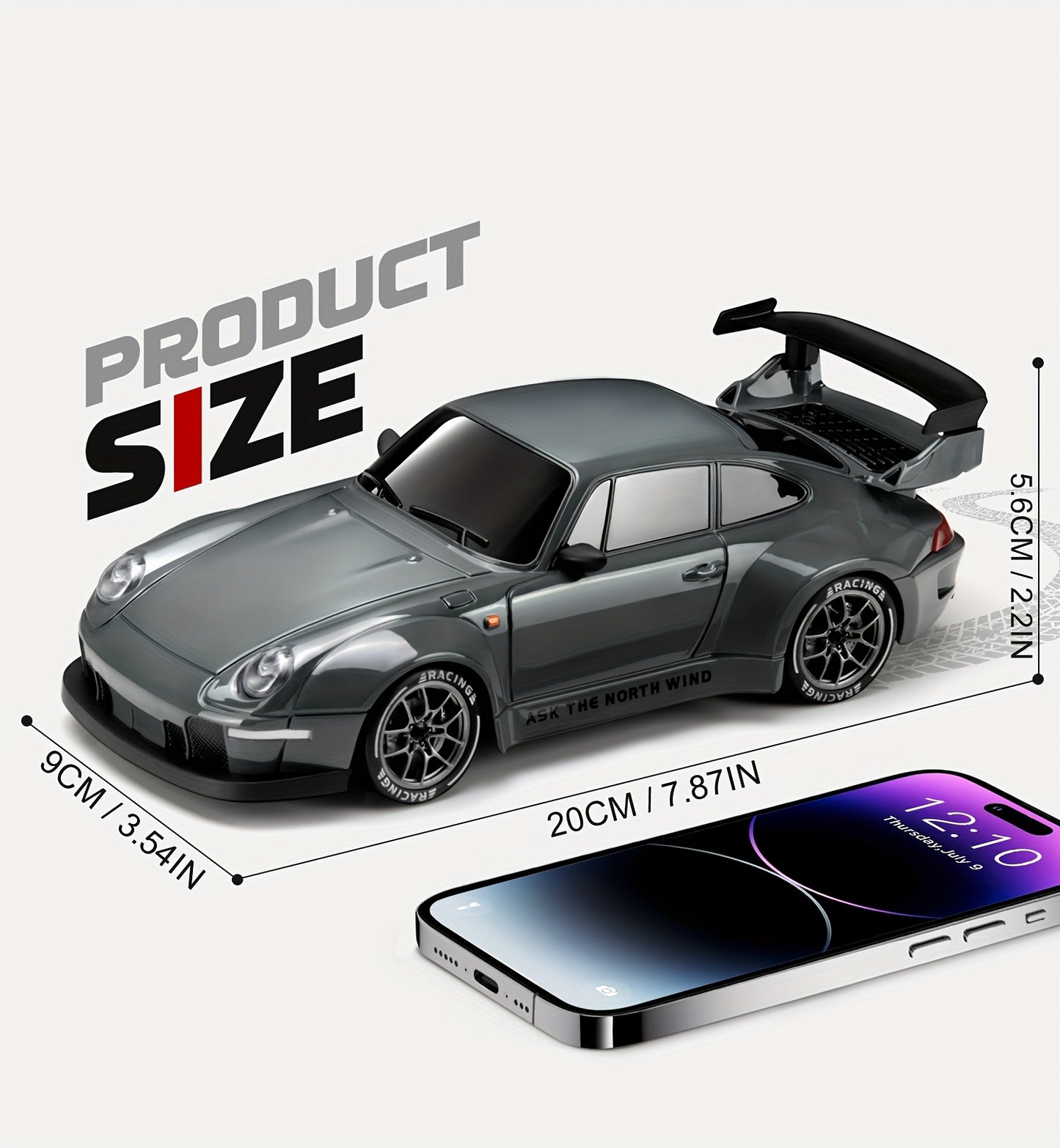 New 4WD Remote Control Drift Car Full Size 1:24 Mini Remote Control Racing Car Model 2.4G Radio High Speed RC Car Boy Toy Gift