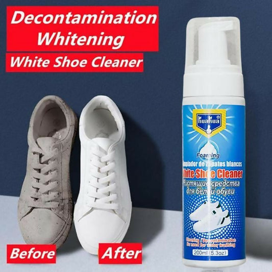 Foaming White Shoe Cleaner - Sneakers Cleaning/Decontamination Foam - 200ml