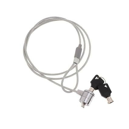 Computer Laptop Notebook PC Security Cable Lock Two Keys Anti-Theft Strong