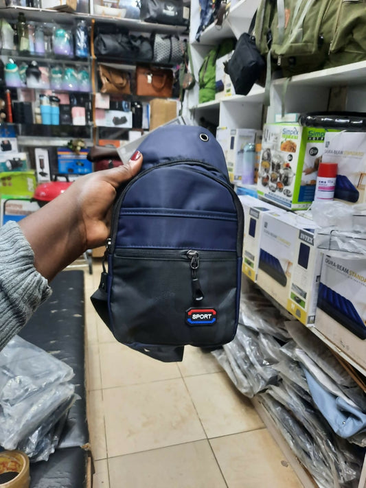 Men‘s USB Casual Shoulder /Crossbody Sling Chest Bag Pack