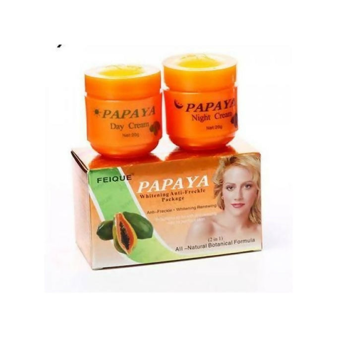 Feique 2 in1 Papaya Day & Night Lightening Anti-Frickle Cream