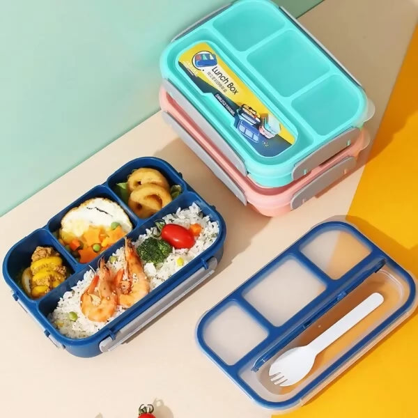 4 Grid Leak Proof Lunch Box (1300ml)