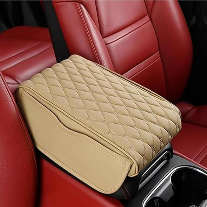 Universal Car Armrest Pad with side storage