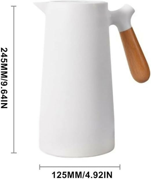 Vacuum Flask 1L With Wooden Handle