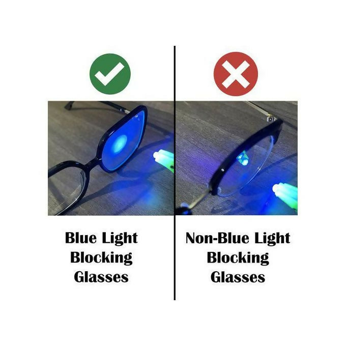 Unisex Blue Light Blocking Rectangle Glasses Clear Frame