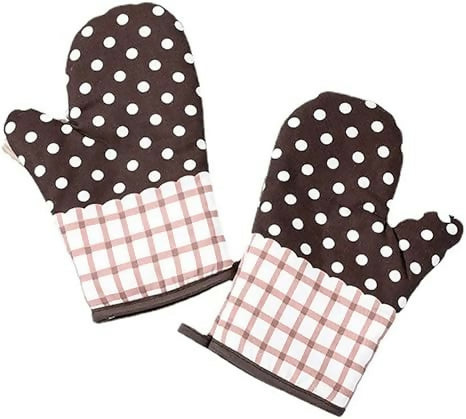 Oven Glove/Mitten (Polka dots)