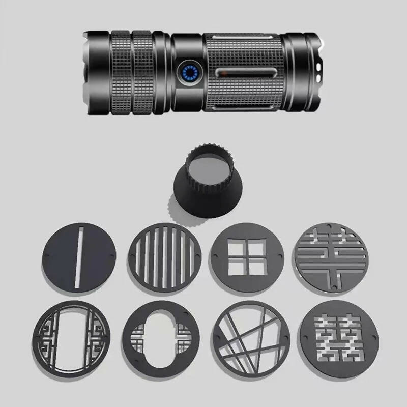 4 Colors RGB Flashlight replacement LED for Photograph Photo Lighting Shadow Making Modeling Magnetic Pattern Sheet Condenser