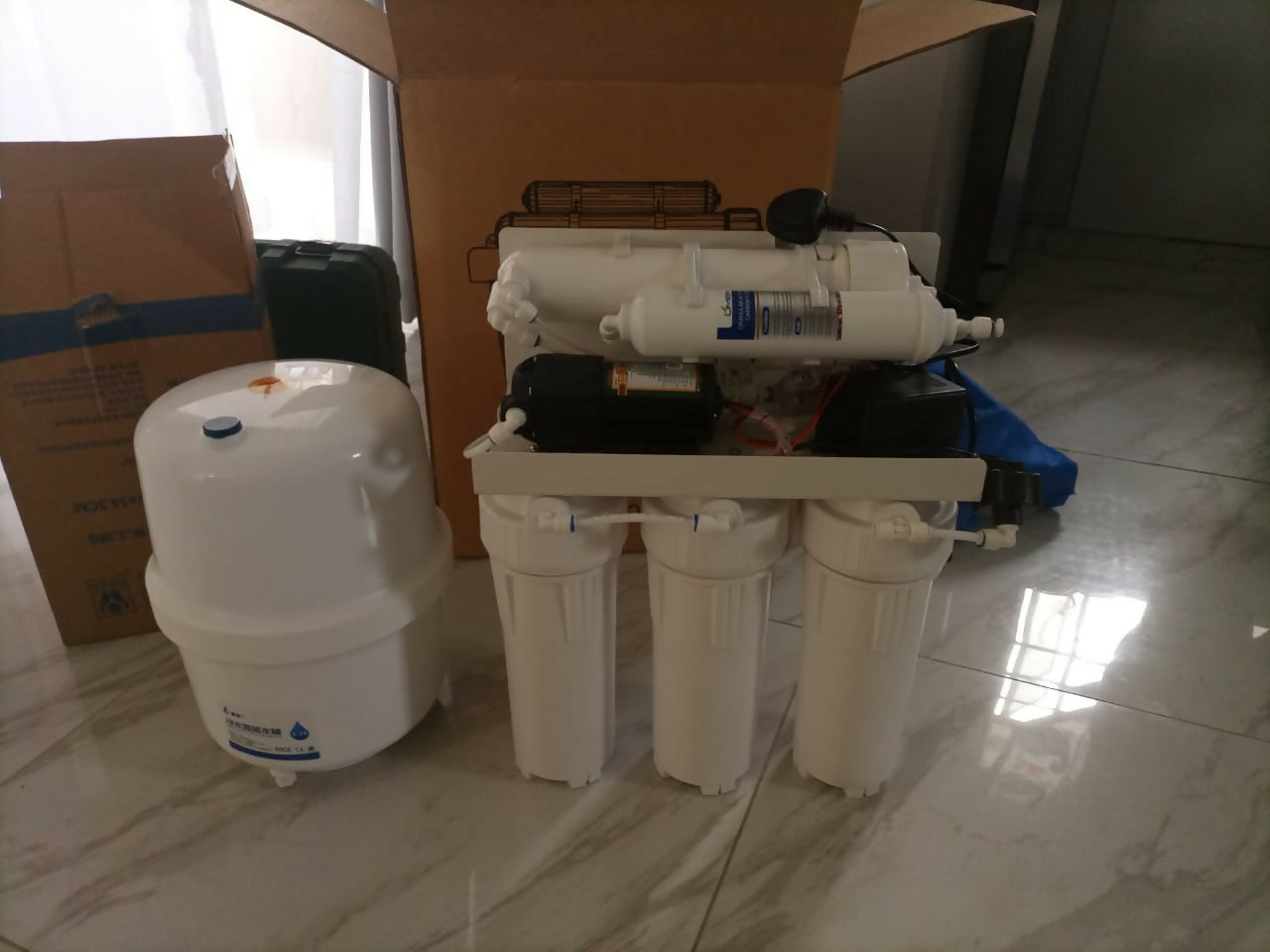 7 stage MINI DOMESTIC REVERSE OSMOSIS WATER FILTRATION SYSTEM