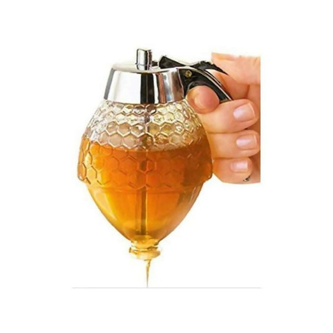 Acrylic Honey Dispenser With Drip Bottle