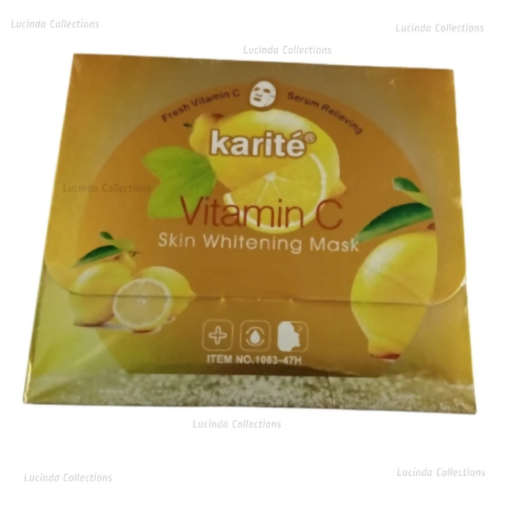 12Pcs Karite Vitamin C Brightening Face Mask