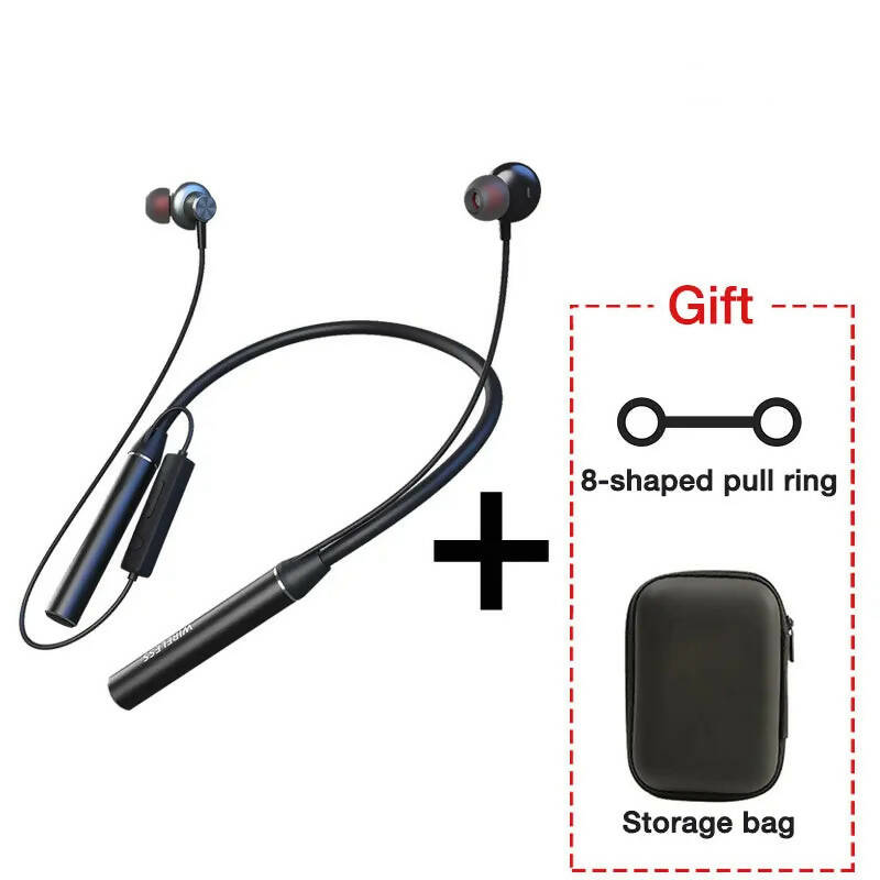 EARDECO 180 Hour Endurance Bluetooth Headphone Bass Wireless Headphones with Mic Stereo Neckband Earphones Sport Headset TF Card