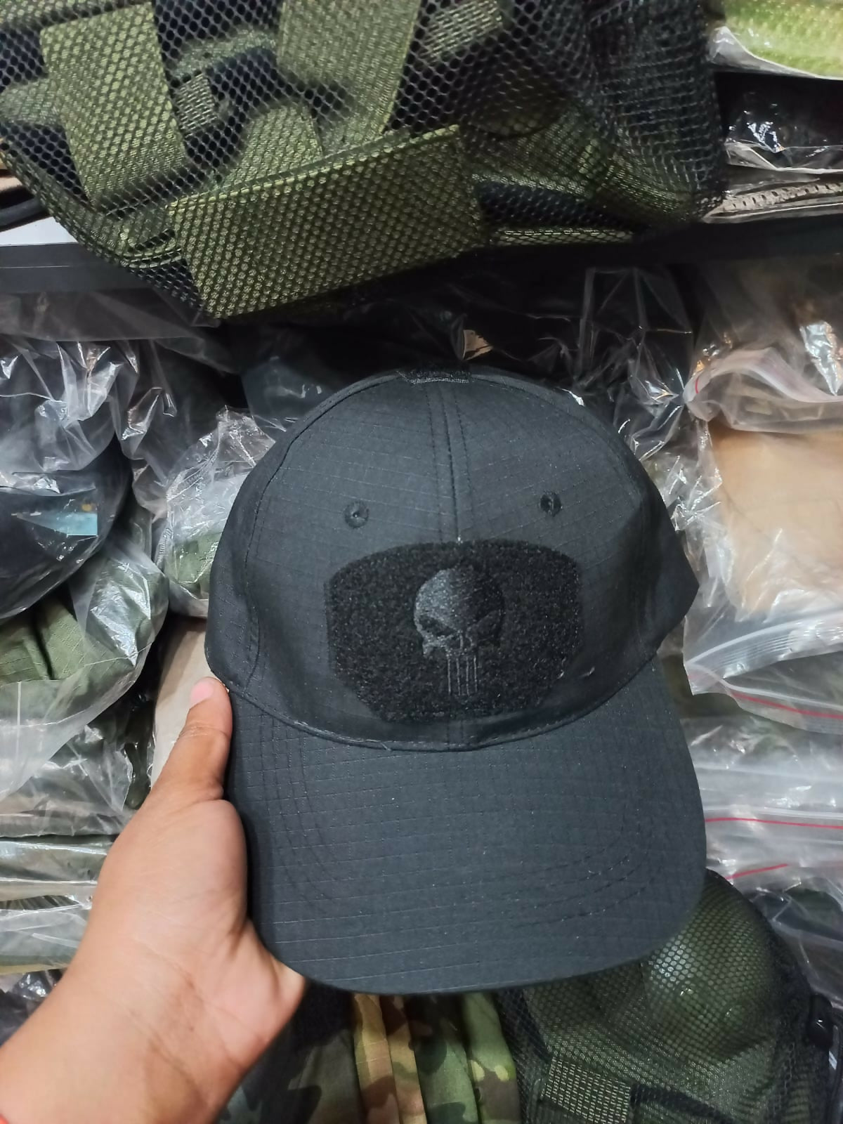 Camo Punisher Baseball Cap