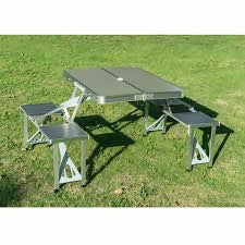 Picnic table with chairs