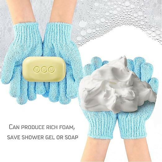 Pair Bath Gloves + Pumice Stone