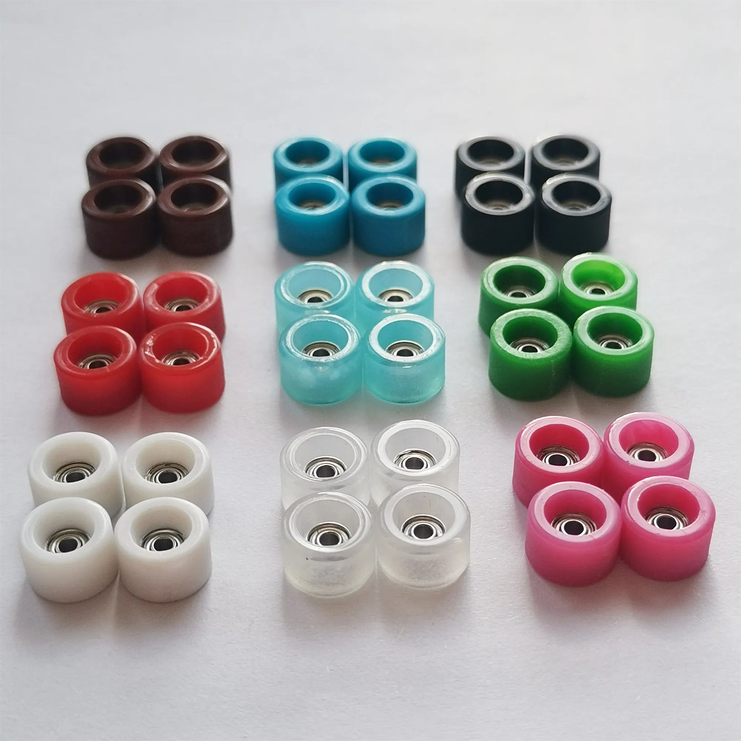 Urethane Fingerboard Wheels with ABEC 7 Bearing for Professional Finger Skate Board Set Mini Skateboard Toys