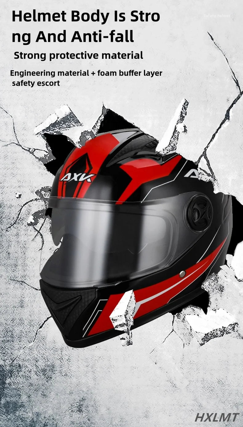 Safety Motorcycle Helmet Racing Full Helmet Motorcycle Classic Collar Helmet Headgear Casque Casco Capacete Accessories
