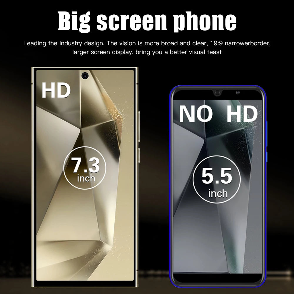 2025 NEW S26 Ultra Cellphones Original Smartphone 5G Dual SIM Android 14 Cell Phone Snapdragon 8 gen 3 Smart Mobile Phones