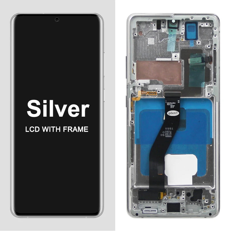 S21 Ultra AMOLED Screen Replacement for Samsung Galaxy S21 Ultra 5G G998B G998B/DS Lcd Display Digital Touch Screen with Frame