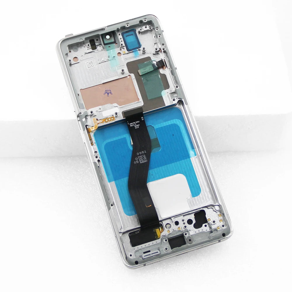 S21 Ultra AMOLED Screen Replacement for Samsung Galaxy S21 Ultra 5G G998B G998B/DS Lcd Display Digital Touch Screen with Frame