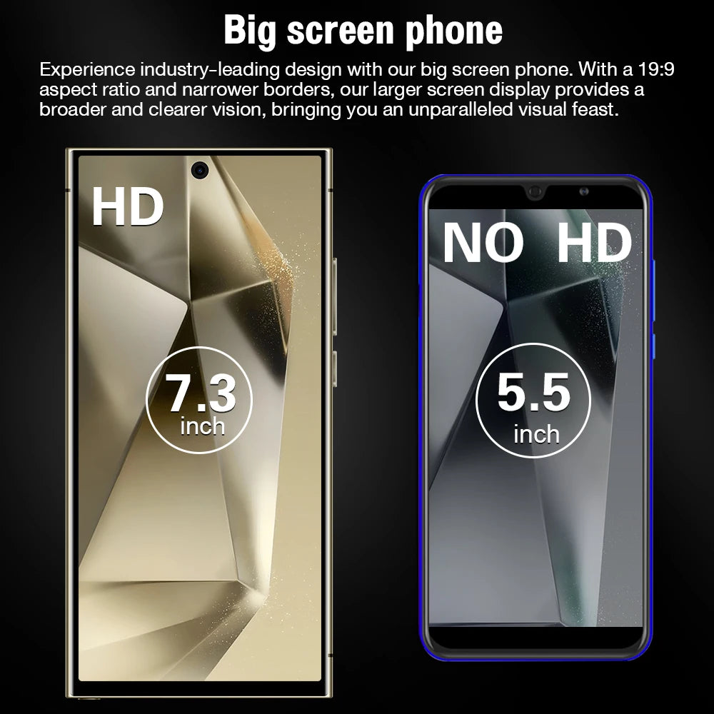 2025 NEW S26 Ultra Cellphones Original Smartphone 5G Dual SIM Android 14 Cell Phone Snapdragon 8 gen 3 Smart Mobile Phones