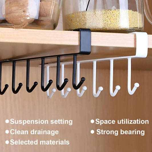 Kitchen Multipurpose 6 Hooks Holder