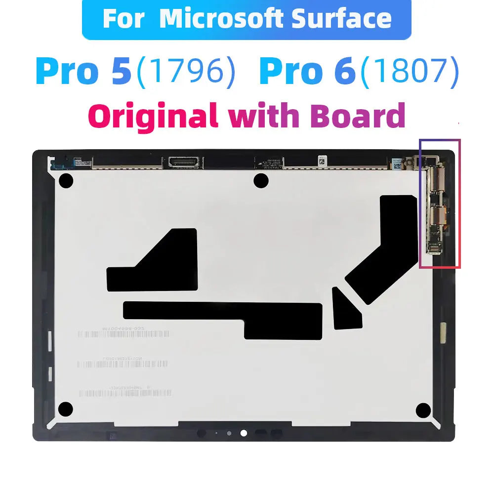 12.3" Pro5 LCD For Microsoft Surface Pro 5 1796 LCD Display Touch Screen Digitizer Assembly Small Board LP123WQ1 Tools